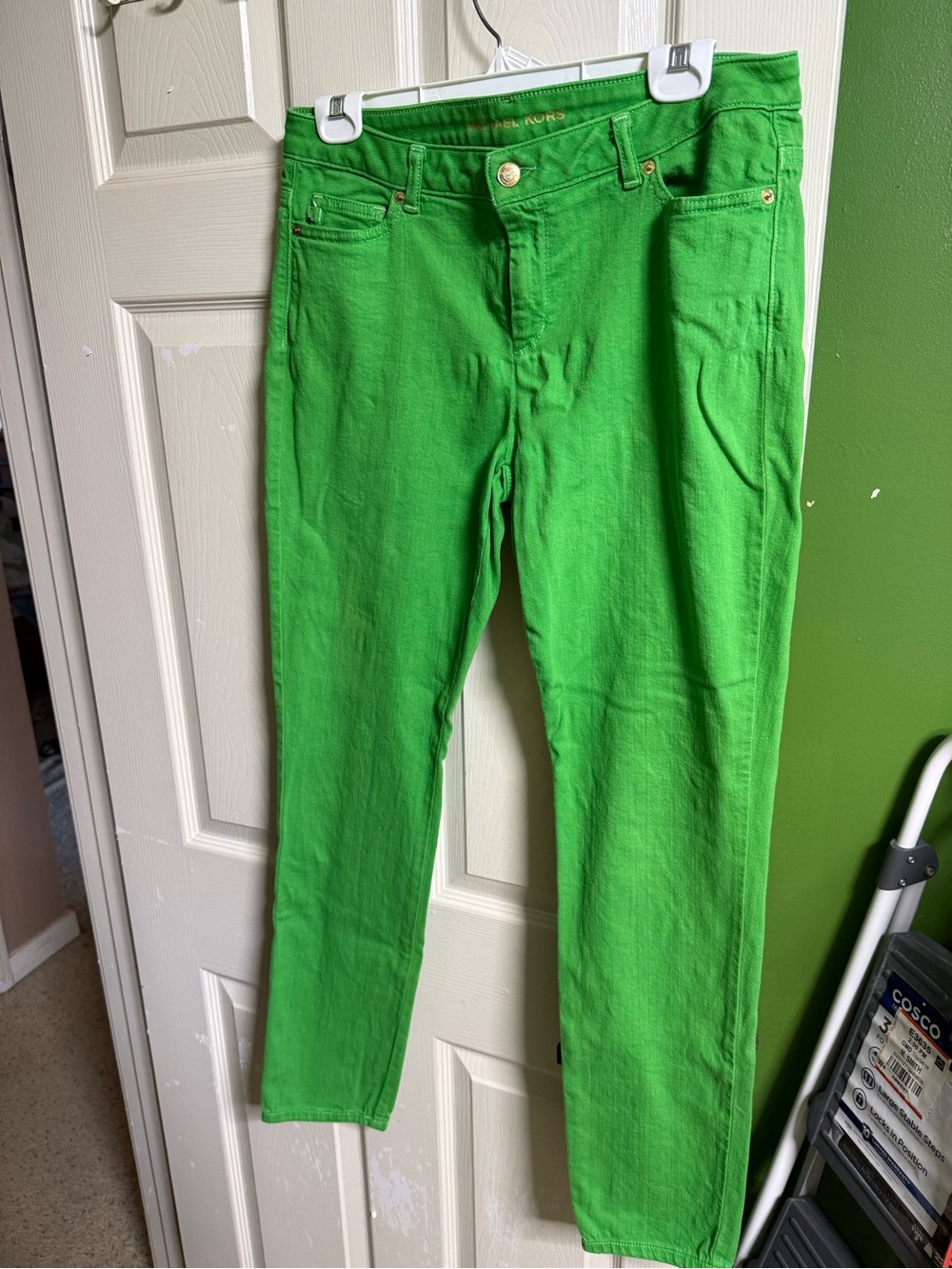 Michael Kors Bright Green Skinny Jeans